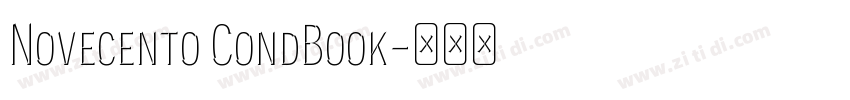Novecento CondBook字体转换